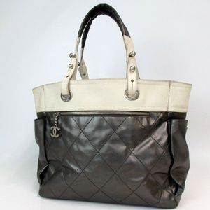 Auth Chanel Paris Biarritz Gm Coated #2213C21